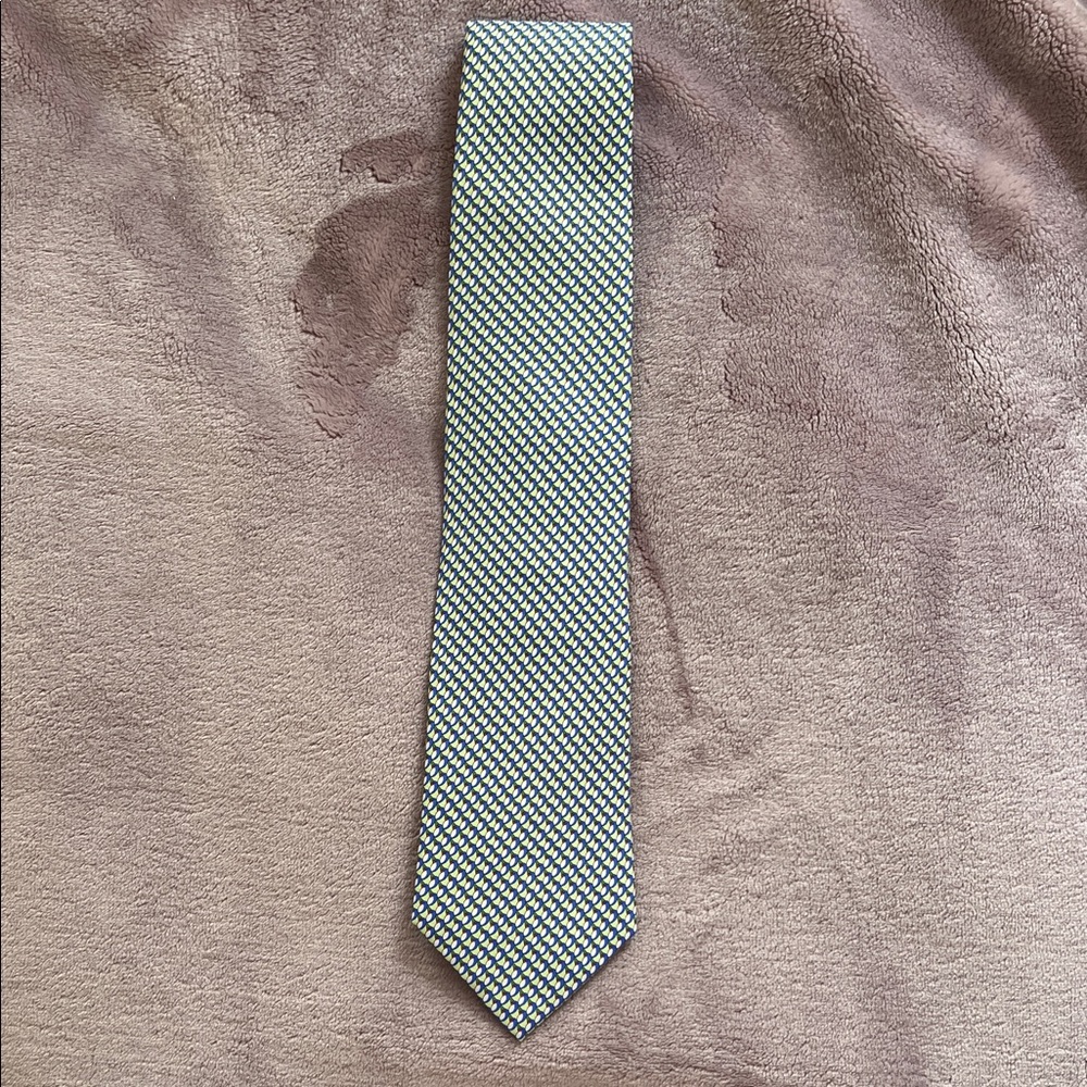 Jos. A. Bank Stylish Green and Blue Tie
